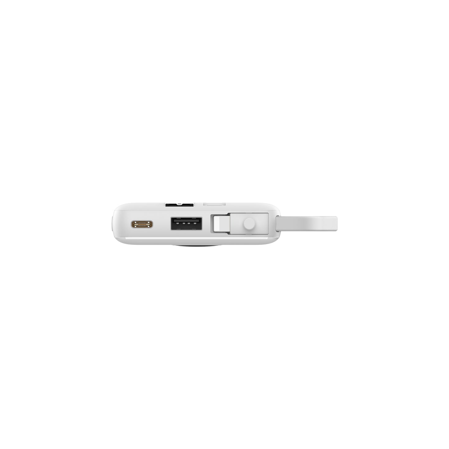 Powerbank 20.000 mAh mit integriertem USB-C-, USB-A- & Lightning-Kabel – Externer Akku mit Display und Schnellladefunktion