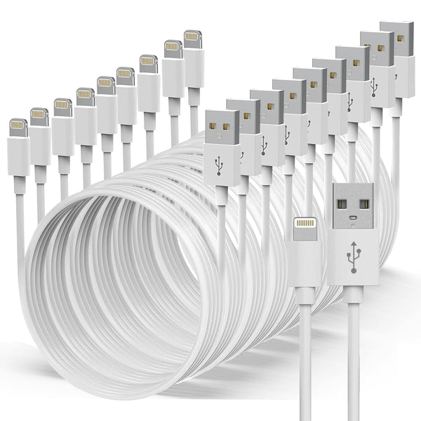 10x Lightning Ladekabel für iPhone, iPad & iPod