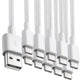 Premium Ladekabel für iPhone 1m/2m – USB-A oder USB-C zu iOS, 1/2/3/5/10 Stück für iPhone 14,13,12,11,X etc. 5 bis iPhone 14, iPad, AirPods & mehr