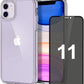 Hülle für iPhone Handyhülle Transparent, durchsichtig Schutzhülle, iPhone Clear Case, Stoßfest, Kratzfest mit Displayschutz