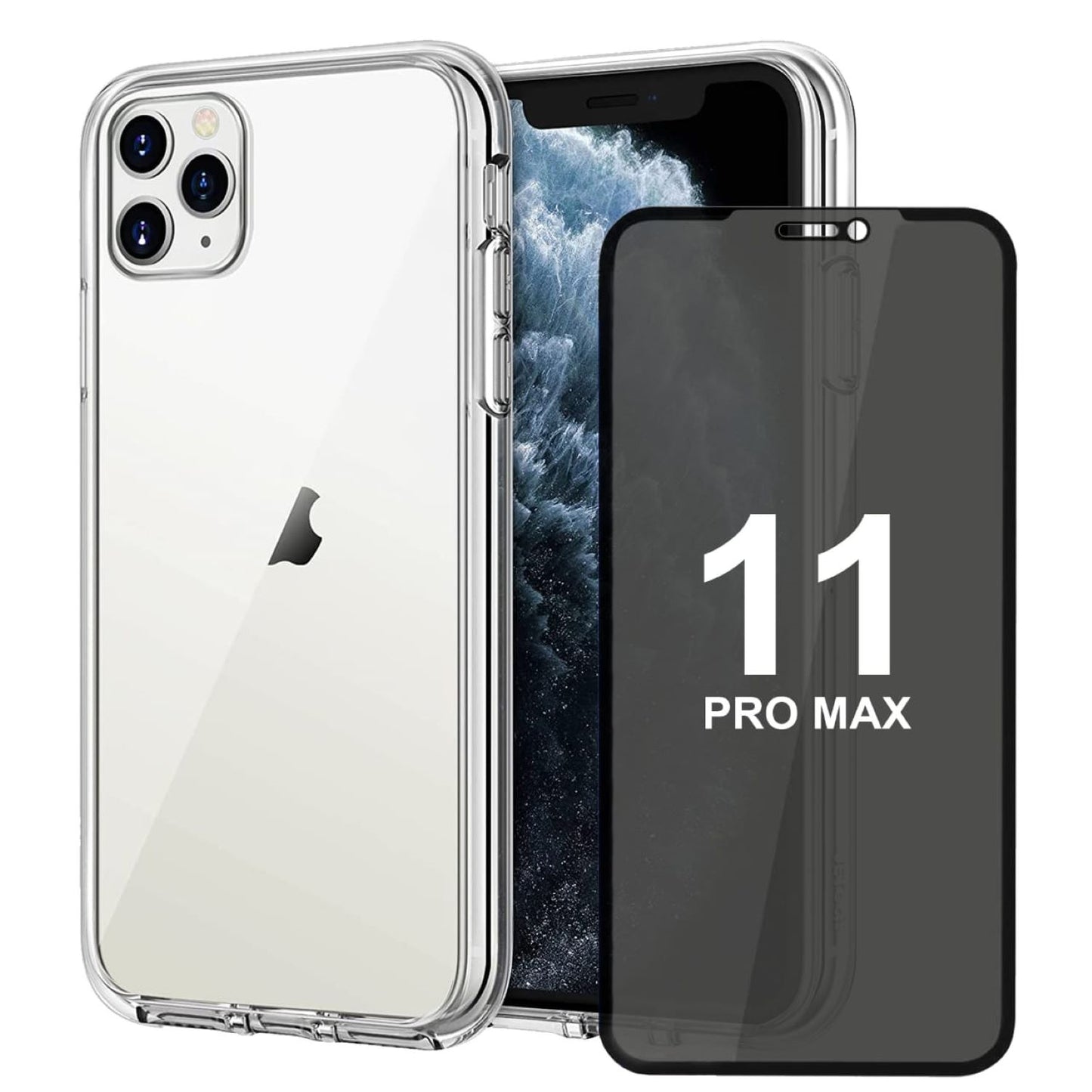 Hülle für iPhone Handyhülle Transparent, durchsichtig Schutzhülle, iPhone Clear Case, Stoßfest, Kratzfest mit Displayschutz