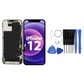 Display für iPhone Ersatzdisplay, Ersatzbildschirm mit 3D Touch, Digitizer & Rahmen – LCD/OLED Display für iPhone   für  16, 15, 14, 13, 12, 11, Pro & Pro Max, optional mit Werkzeugset