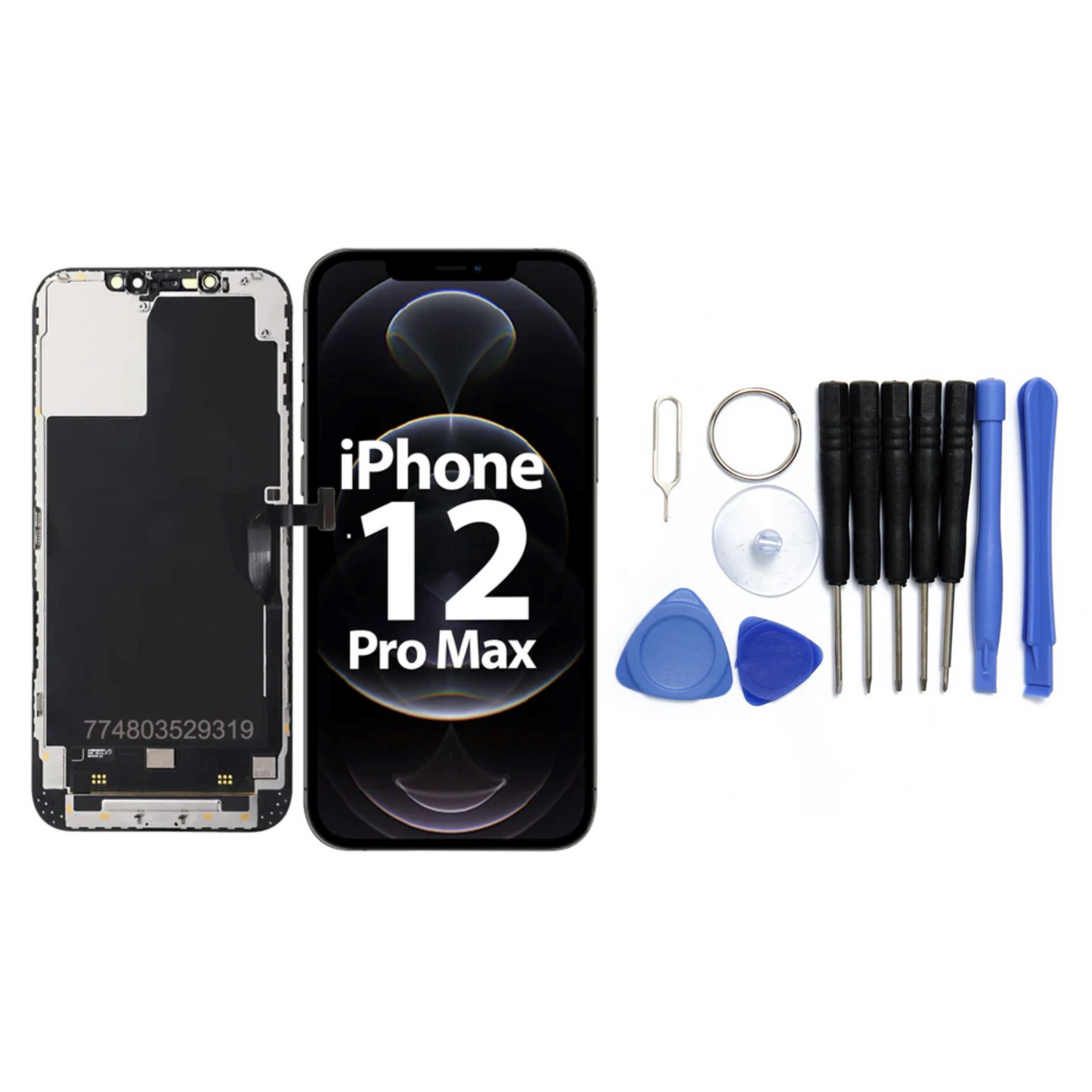Display für iPhone Ersatzdisplay, Ersatzbildschirm mit 3D Touch, Digitizer & Rahmen – LCD/OLED Display für iPhone   für  16, 15, 14, 13, 12, 11, Pro & Pro Max, optional mit Werkzeugset