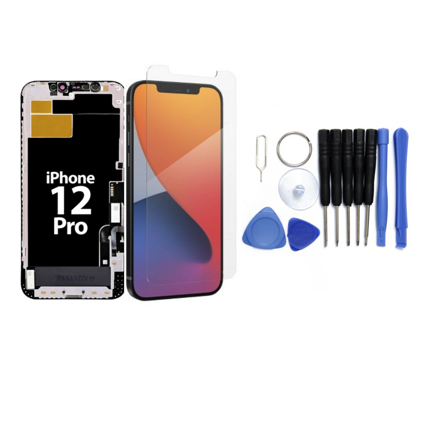 Display für iPhone Ersatzdisplay, Ersatzbildschirm mit 3D Touch, Digitizer & Rahmen – LCD/OLED Display für iPhone   für  16, 15, 14, 13, 12, 11, Pro & Pro Max, optional mit Werkzeugset