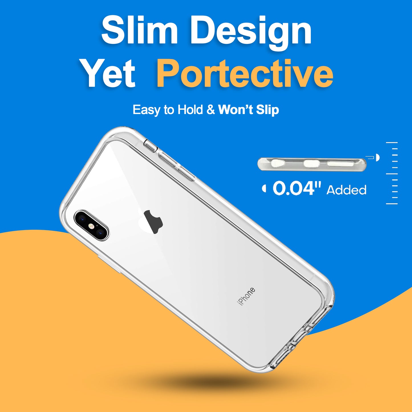 Hülle für iPhone Handyhülle Transparent, durchsichtig Schutzhülle, iPhone Clear Case, Stoßfest, Kratzfest mit Displayschutz