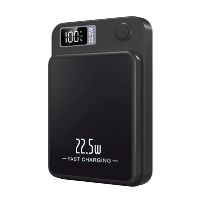 Magnetische Powerbank kompatibles  MagSafe-Ladegerät mit USB-C &USB-A für iPhone & Smartphones