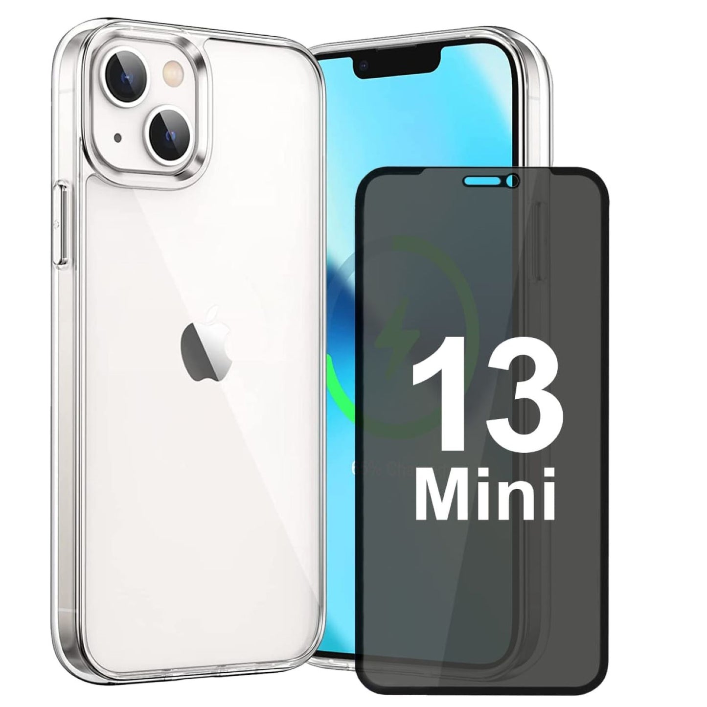 Hülle für iPhone Handyhülle Transparent, durchsichtig Schutzhülle, iPhone Clear Case, Stoßfest, Kratzfest mit Displayschutz