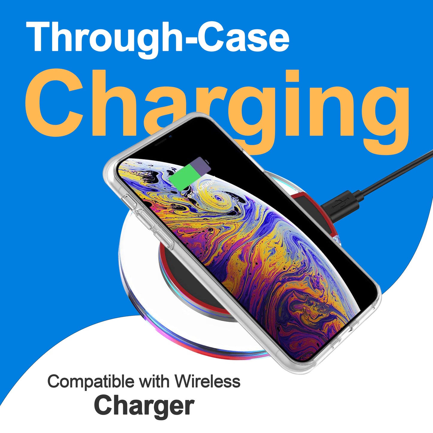 Hülle für iPhone Handyhülle Transparent, durchsichtig Schutzhülle, iPhone Clear Case, Stoßfest, Kratzfest mit Displayschutz
