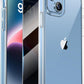 Hülle für iPhone Handyhülle Transparent, durchsichtig Schutzhülle, iPhone Clear Case, Stoßfest, Kratzfest mit Displayschutz