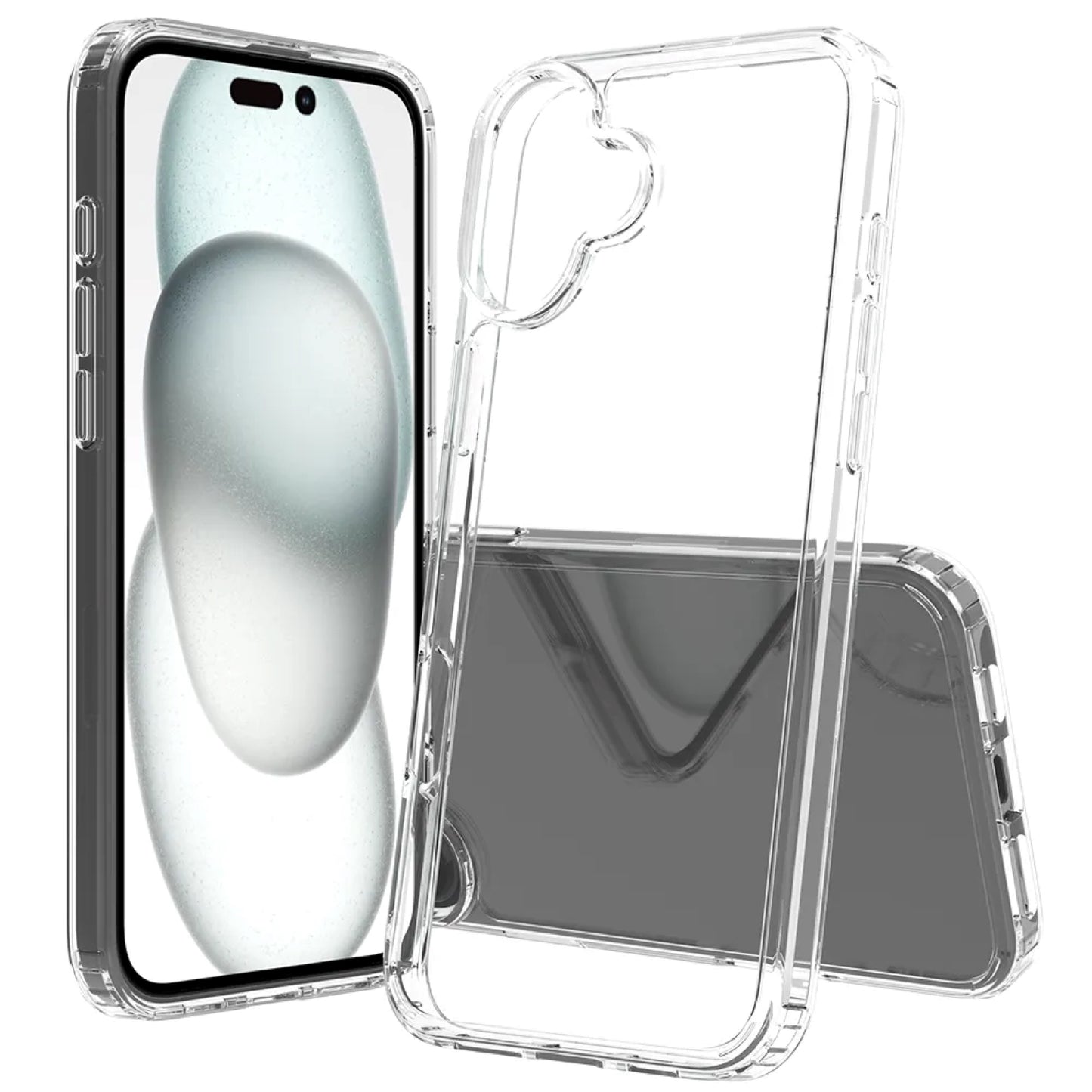 Hülle für iPhone Handyhülle Transparent, durchsichtig Schutzhülle, iPhone Clear Case, Stoßfest, Kratzfest mit Displayschutz