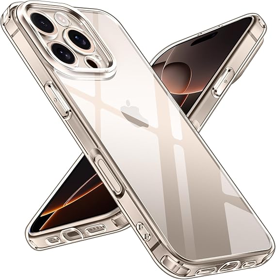 Hülle für iPhone Handyhülle Transparent, durchsichtig Schutzhülle, iPhone Clear Case, Stoßfest, Kratzfest mit Displayschutz