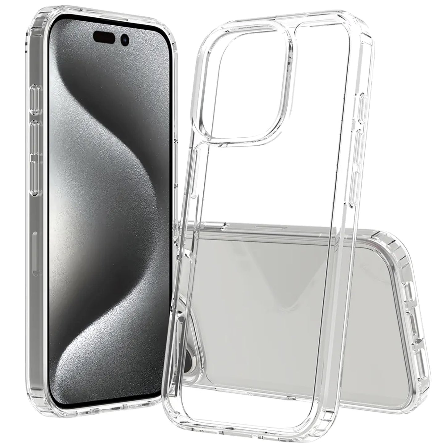 Hülle für iPhone Handyhülle Transparent, durchsichtig Schutzhülle, iPhone Clear Case, Stoßfest, Kratzfest mit Displayschutz