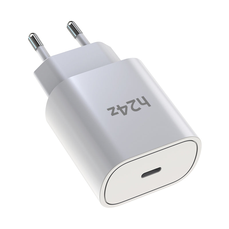 25W USB-C Schnellladegerät mit USB-C oder ios Ladekabel für iPhone – Kompatibel mit iPhone, Samsung Galaxy, iPad, MacBook, Huawei, Xiaomi, OnePlus, Google Pixel – PD 3.0 Netzteil für schnelles Laden