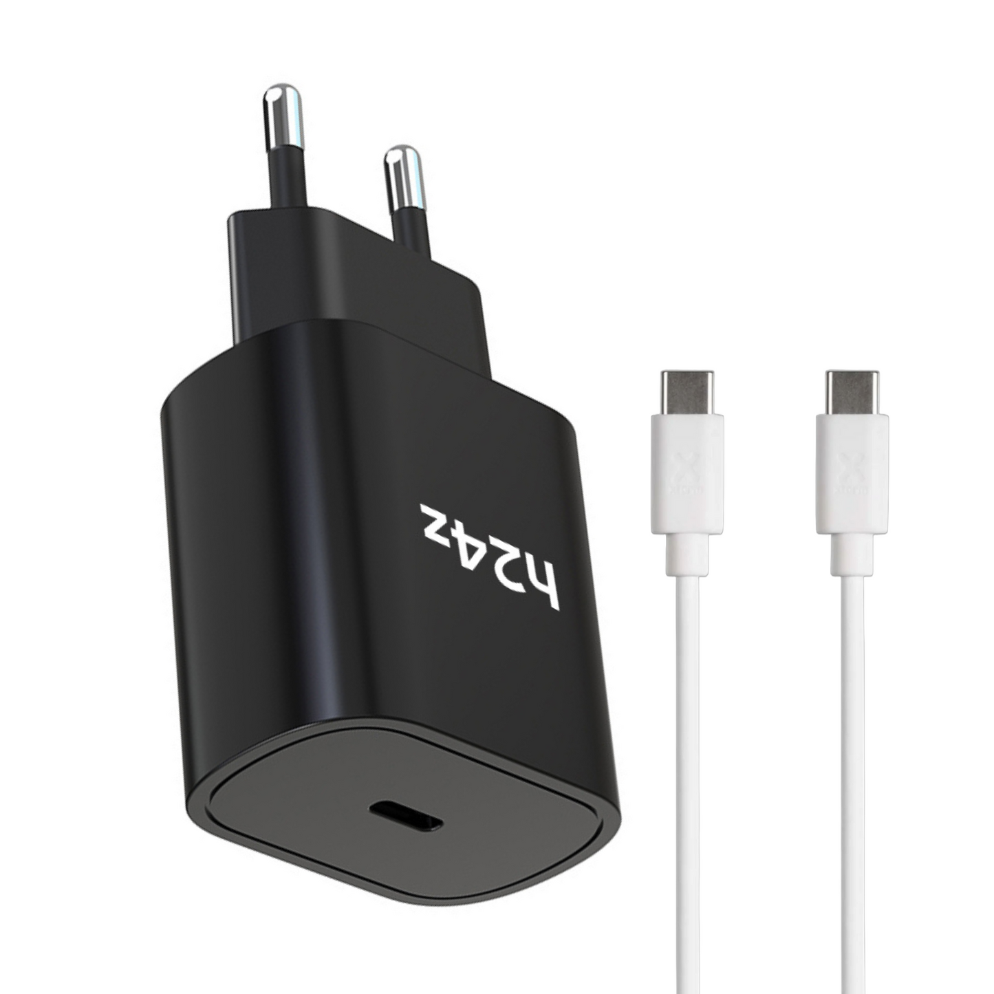25W USB-C Schnellladegerät mit USB-C oder ios Ladekabel für iPhone – Kompatibel mit iPhone, Samsung Galaxy, iPad, MacBook, Huawei, Xiaomi, OnePlus, Google Pixel – PD 3.0 Netzteil für schnelles Laden