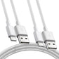 Premium Ladekabel für iPhone 1m/2m – USB-A oder USB-C zu iOS, 1/2/3/5/10 Stück für iPhone 14,13,12,11,X etc. 5 bis iPhone 14, iPad, AirPods & mehr