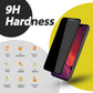 Anti-Spion Displayschutzfolie für iPhone – Sichtschutzfolie Privacy Schutzglas aus gehärtetem Glas, kratzfest, blasenfrei, einfache Installation für  16, 15, 14, 13, 12, 11, Pro & Pro Max