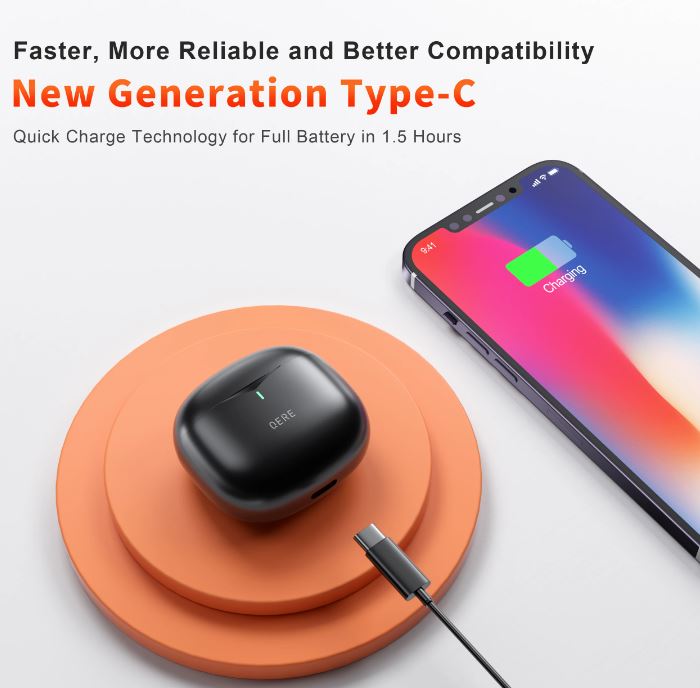 Kabellose Bluetooth In-Ear Kopfhörer – Mit Ladecase & langer Akkulaufzeit