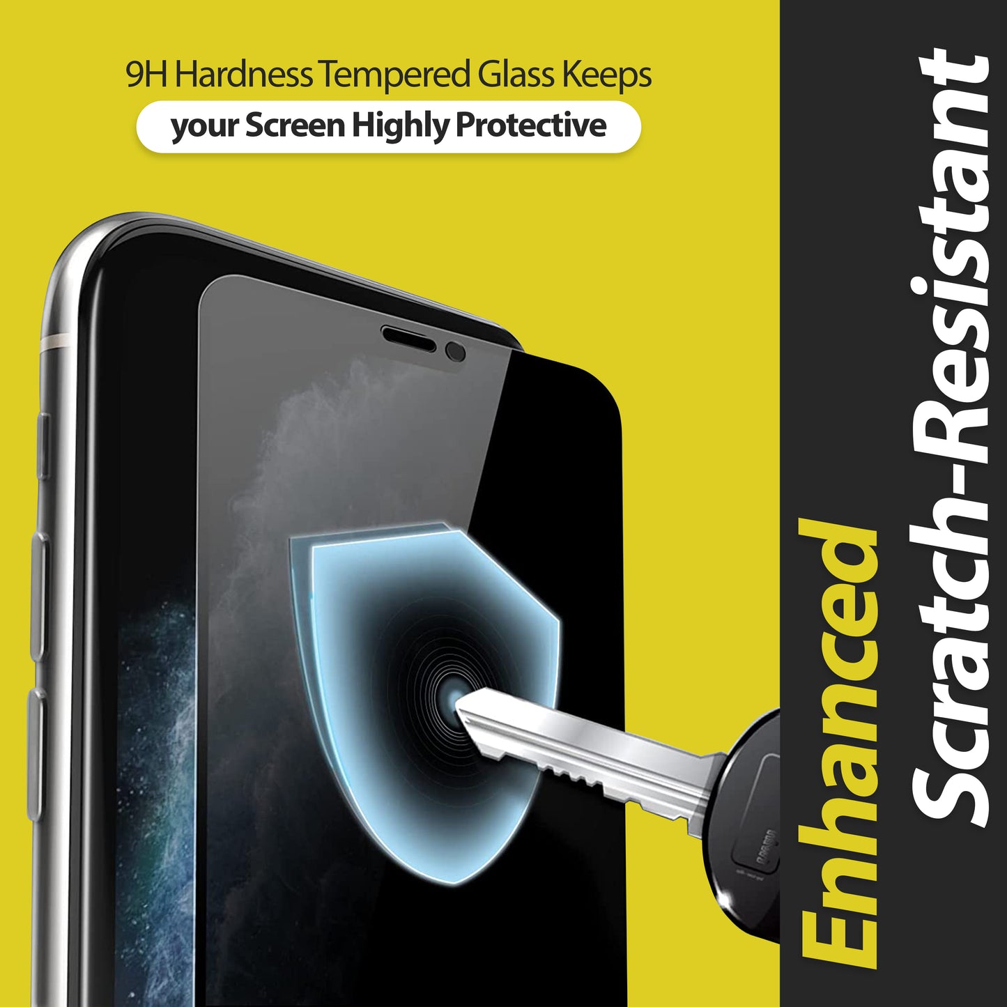Anti-Spion Displayschutzfolie für iPhone – Sichtschutzfolie Privacy Schutzglas aus gehärtetem Glas, kratzfest, blasenfrei, einfache Installation für  16, 15, 14, 13, 12, 11, Pro & Pro Max