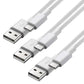 Premium Ladekabel für iPhone 1m/2m – USB-A oder USB-C zu iOS, 1/2/3/5/10 Stück für iPhone 14,13,12,11,X etc. 5 bis iPhone 14, iPad, AirPods & mehr