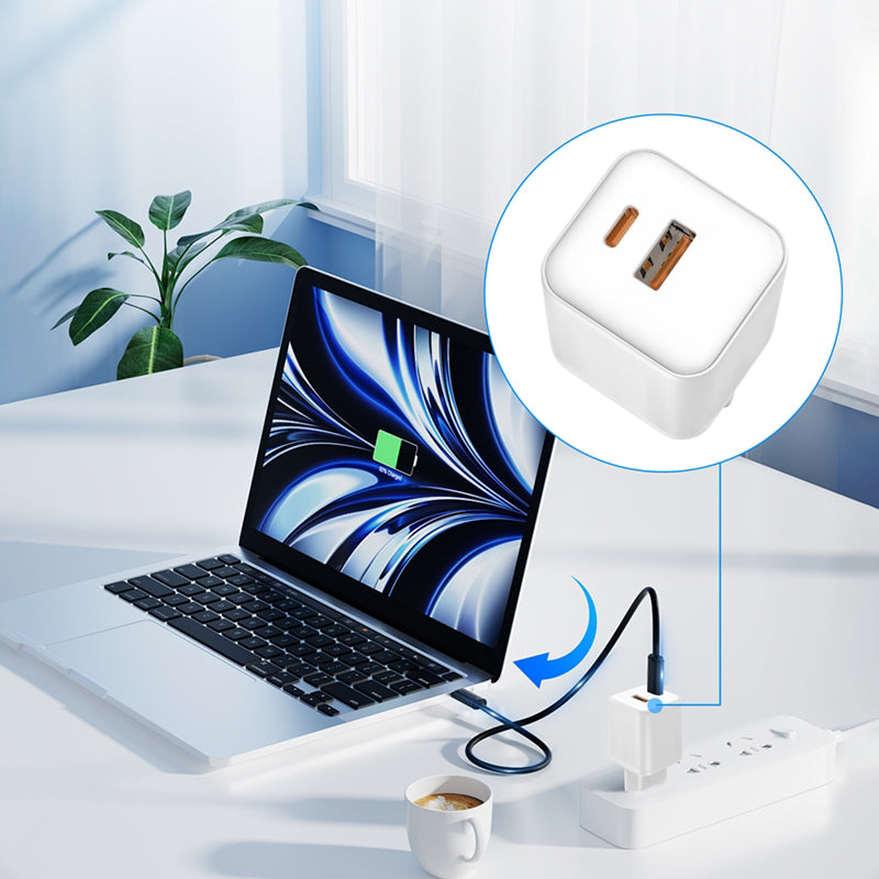 Schnellladegerät USB-C Ladegerät 65 EUniverselles Netzteil  – Kompatibel mit MacBook, iPhone, Samsung & mehr