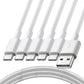 Premium Ladekabel für iPhone 1m/2m – USB-A oder USB-C zu iOS, 1/2/3/5/10 Stück für iPhone 14,13,12,11,X etc. 5 bis iPhone 14, iPad, AirPods & mehr