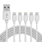 Premium Ladekabel für iPhone 1m/2m – USB-A oder USB-C zu iOS, 1/2/3/5/10 Stück für iPhone 14,13,12,11,X etc. 5 bis iPhone 14, iPad, AirPods & mehr