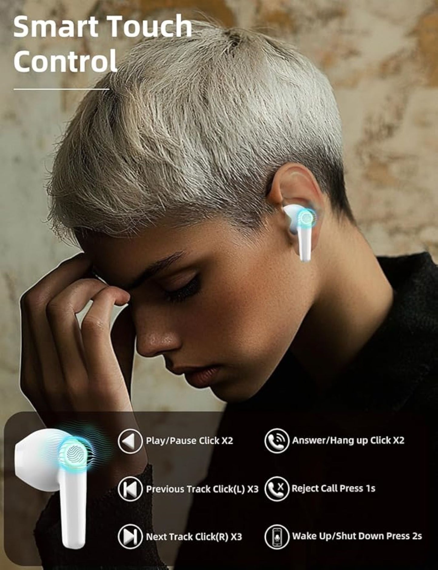 Premium Bluetooth In-Ear Kopfhörer mit robustem Metall-Ladecase