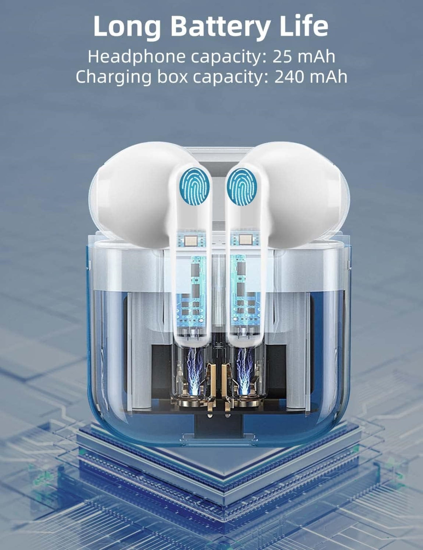 Premium Bluetooth In-Ear Kopfhörer mit robustem Metall-Ladecase