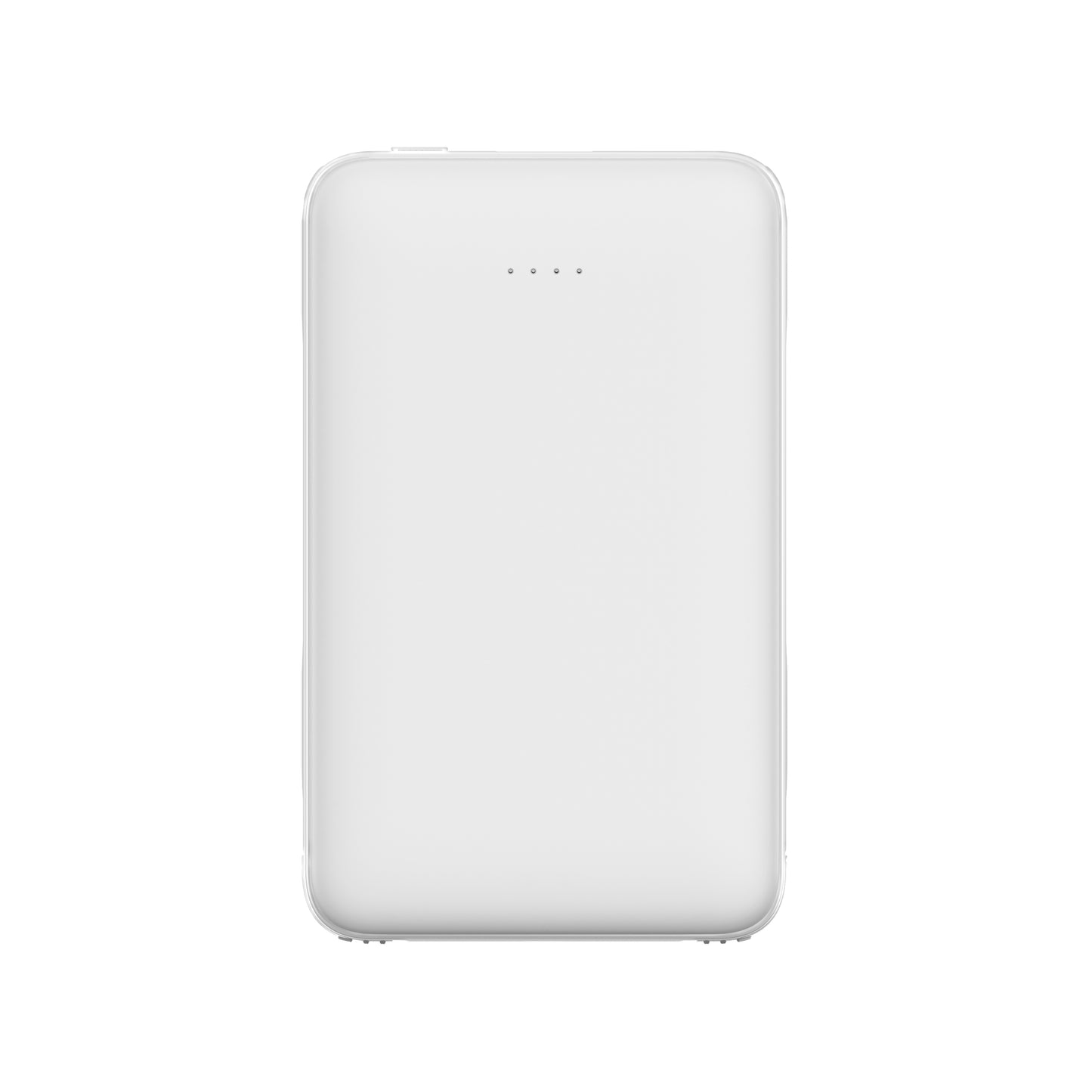 Powerbank 5000 mAh mit integriertem USB-C & Lightning Kabel – Zusatzakku mit Statusanzeige und USB-A/USB-C Anschluss