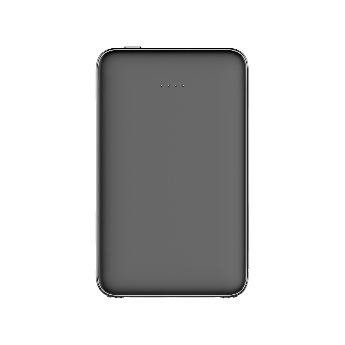 Powerbank 5000 mAh mit integriertem USB-C & Lightning Kabel – Zusatzakku mit Statusanzeige und USB-A/USB-C Anschluss