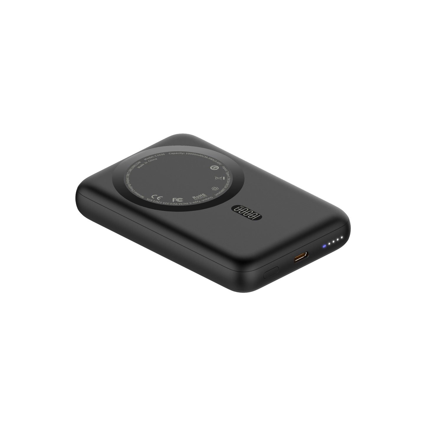 Powerbank 10.000 mAh mit MagSafe funktion – Externer Akku mit USB-C & kabelloser Ladefunktion