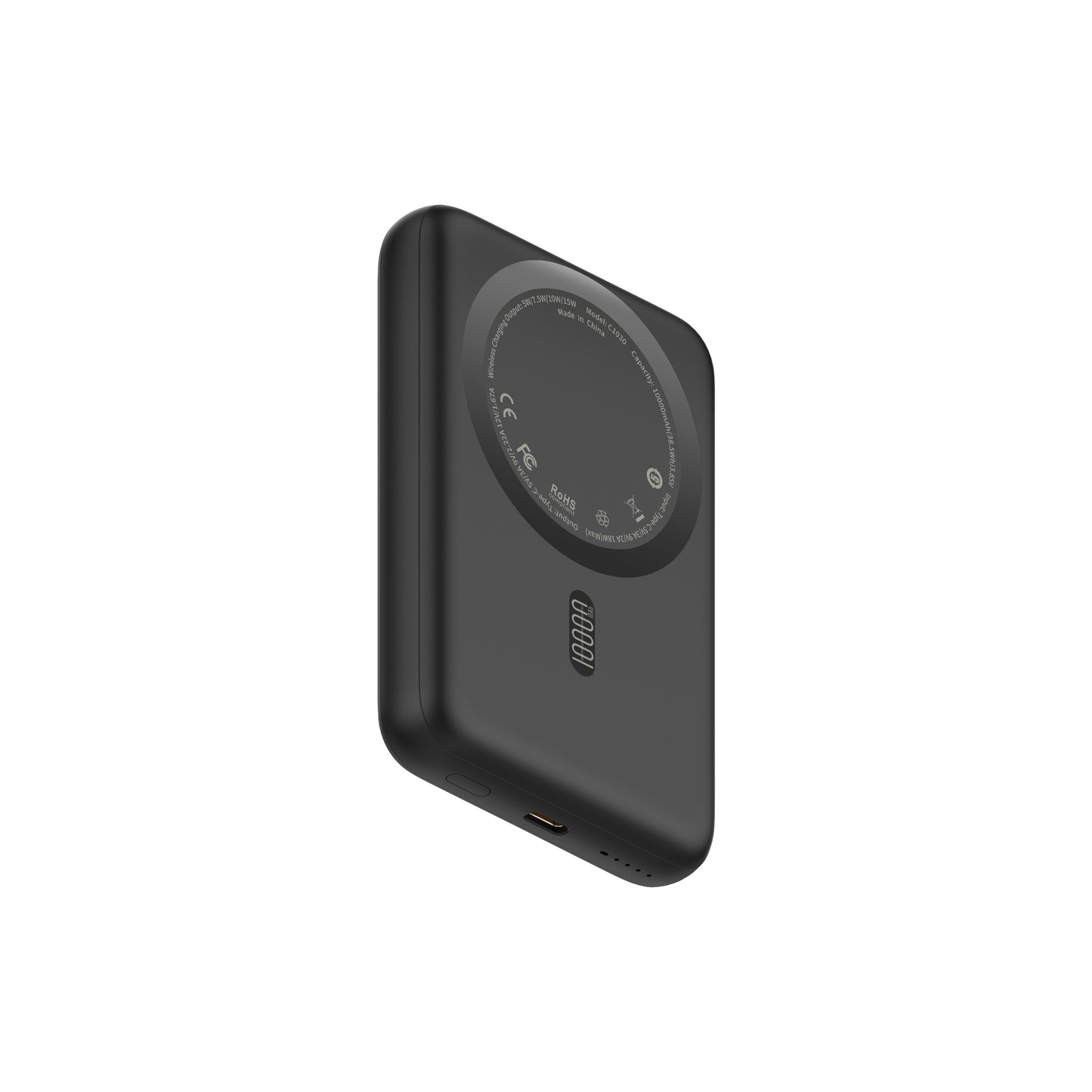 Powerbank 10.000 mAh mit MagSafe funktion – Externer Akku mit USB-C & kabelloser Ladefunktion