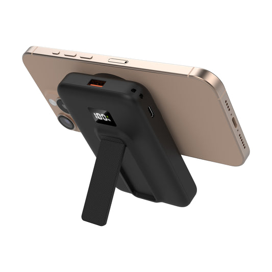 Powerbak mit Magnet und Handyhalter 10.000 mAh