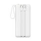 Powerbank 20.000 mAh mit integriertem USB-C-, USB-A- & Lightning-Kabel – Externer Akku mit Display und Schnellladefunktion