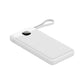 Powerbank 20.000 mAh mit integriertem USB-C-, USB-A- & Lightning-Kabel – Externer Akku mit Display und Schnellladefunktion