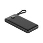 Powerbank 20.000 mAh mit integriertem USB-C-, USB-A- & Lightning-Kabel – Externer Akku mit Display und Schnellladefunktion