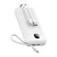 Powerbank 20.000 mAh mit integriertem USB-C-, USB-A- & Lightning-Kabel – Externer Akku mit Display und Schnellladefunktion