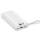 Powerbank 20.000 mAh mit integriertem USB-C-, USB-A- & Lightning-Kabel – Externer Akku mit Display und Schnellladefunktion