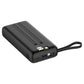 Powerbank 20.000 mAh mit integriertem USB-C-, USB-A- & Lightning-Kabel – Externer Akku mit Display und Schnellladefunktion