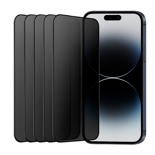 9H Härte, Anti-Spiegel, Sichtschutzfolie,Kratzfest, Touch Empfindlich, 2.5D Gebogen, Einfaches Anbringen - Kompatibel mit iPhone 16, 15, 14, 13, 12, 11, Pro, Pro Max und weitere Maximaler Schutz mit Privacy Schutz Glas für iPhone