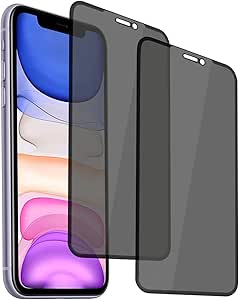 Anti-Spion Displayschutzfolie für iPhone – Sichtschutzfolie Privacy Schutzglas aus gehärtetem Glas, kratzfest, blasenfrei, einfache Installation für  16, 15, 14, 13, 12, 11, Pro & Pro Max