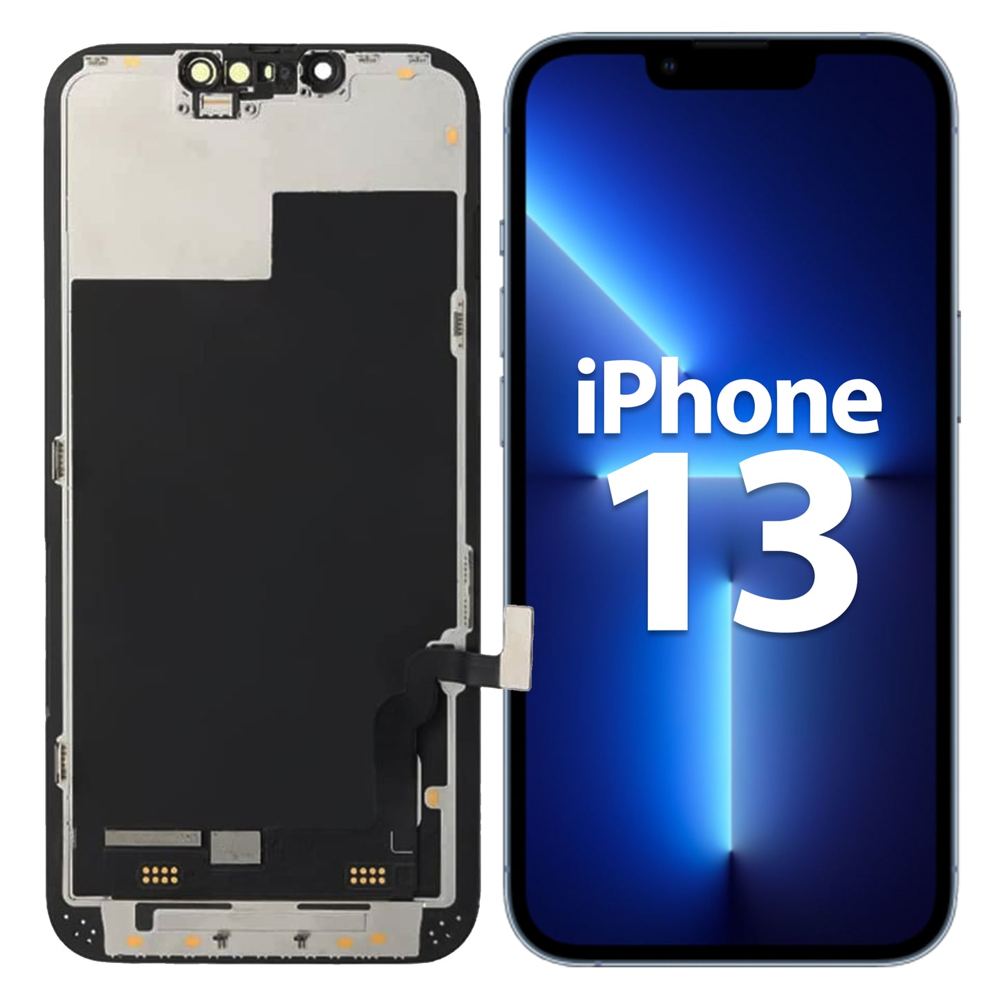 Display für iPhone Ersatzdisplay, Ersatzbildschirm mit 3D Touch, Digitizer & Rahmen – LCD/OLED Display für iPhone   für  16, 15, 14, 13, 12, 11, Pro & Pro Max, optional mit Werkzeugset