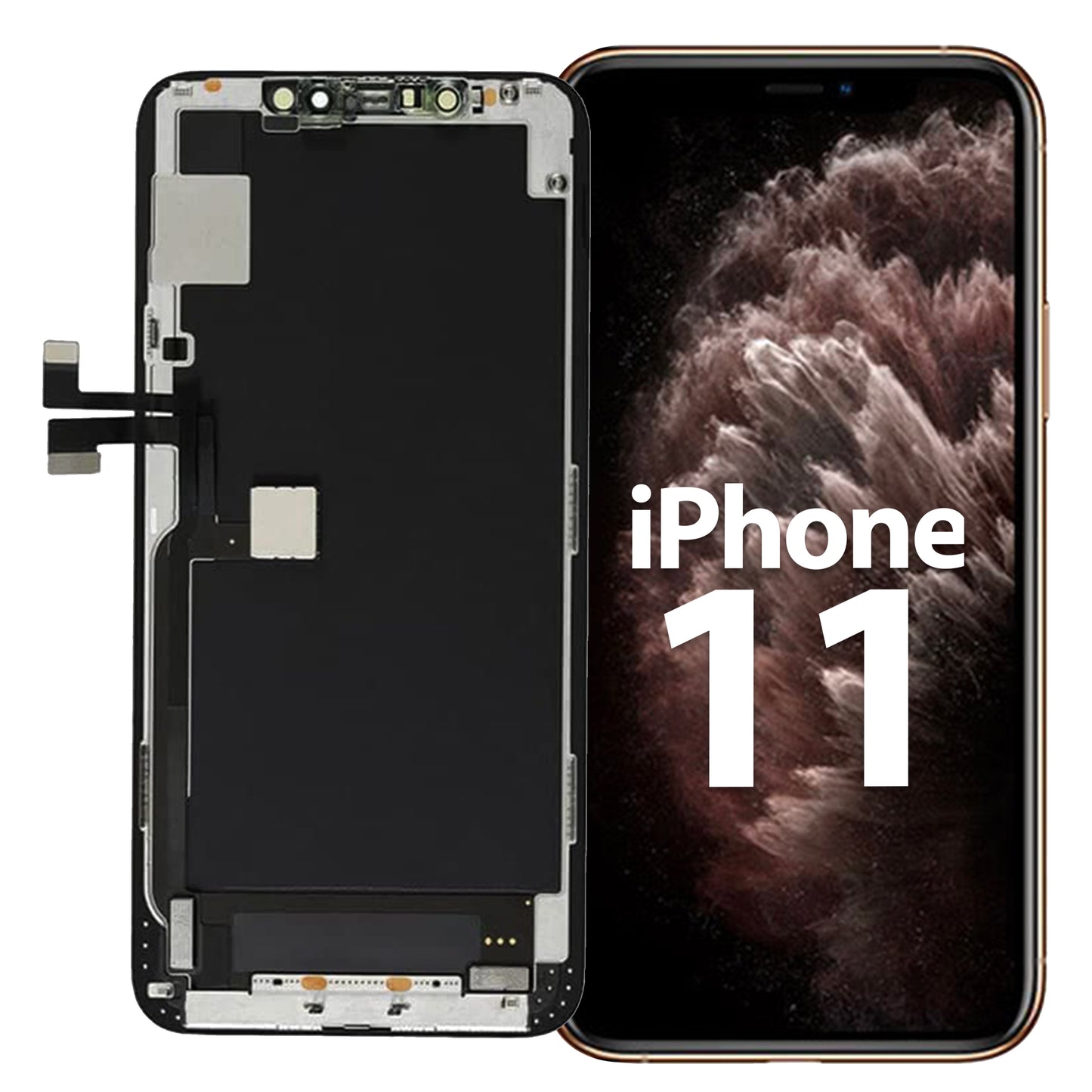 Display für iPhone Ersatzdisplay, Ersatzbildschirm mit 3D Touch, Digitizer & Rahmen – LCD/OLED Display für iPhone   für  16, 15, 14, 13, 12, 11, Pro & Pro Max, optional mit Werkzeugset