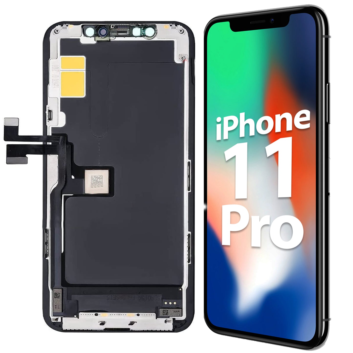 Display für iPhone Ersatzdisplay, Ersatzbildschirm mit 3D Touch, Digitizer & Rahmen – LCD/OLED Display für iPhone   für  16, 15, 14, 13, 12, 11, Pro & Pro Max, optional mit Werkzeugset