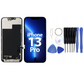 Display für iPhone Ersatzdisplay, Ersatzbildschirm mit 3D Touch, Digitizer & Rahmen – LCD/OLED Display für iPhone   für  16, 15, 14, 13, 12, 11, Pro & Pro Max, optional mit Werkzeugset