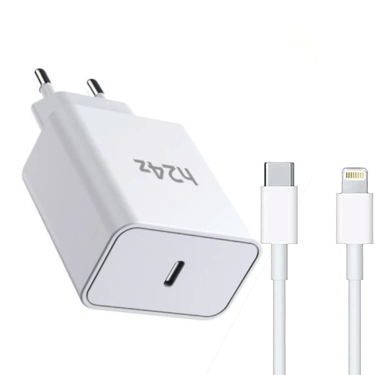 45Watt USB-C Schnellladegerät mit USB-C oder IOS für Iphone Ladekabel – Kompatibel mit iPhone 16, 15, 14, 13, 12, 11, XS, XR, SE, Samsung S25, S24, S23, iPad, MacBook, Huawei, Xiaomi, OnePlus, Google Pixel – PD 3.0 Netzteil für ultraschnelles Laden