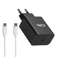 45Watt USB-C Schnellladegerät mit USB-C oder IOS für Iphone Ladekabel – Kompatibel mit iPhone 16, 15, 14, 13, 12, 11, XS, XR, SE, Samsung S25, S24, S23, iPad, MacBook, Huawei, Xiaomi, OnePlus, Google Pixel – PD 3.0 Netzteil für ultraschnelles Laden