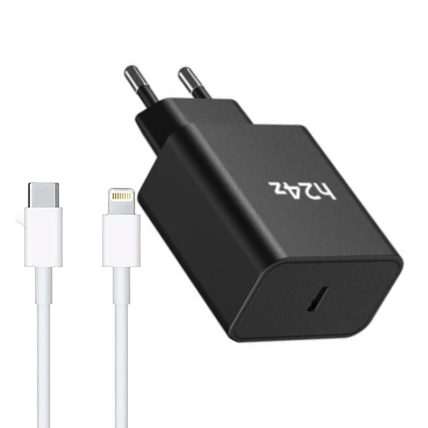 45Watt USB-C Schnellladegerät mit USB-C oder IOS für Iphone Ladekabel – Kompatibel mit iPhone 16, 15, 14, 13, 12, 11, XS, XR, SE, Samsung S25, S24, S23, iPad, MacBook, Huawei, Xiaomi, OnePlus, Google Pixel – PD 3.0 Netzteil für ultraschnelles Laden