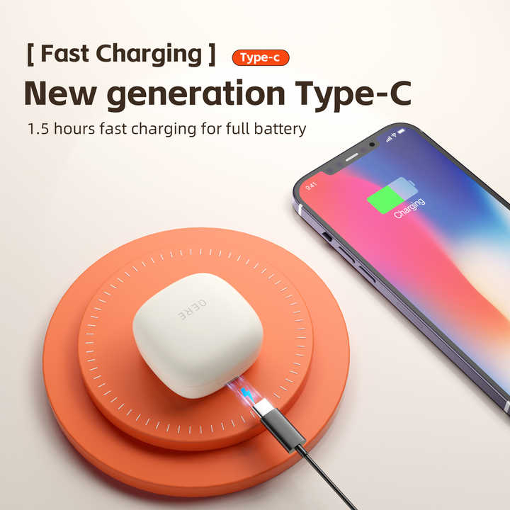 h24z E30 Bluetooth 5.3 Kopfhörer In-Ear – Kabellos TWS mit Dual-HD-Mikrofon, Geräuschunterdrückung, 13mm Treiber, 24h Akku, USB-C Schnellladung, IPX5 Wasserdicht, LED-Anzeige, Touch Steuerung, Kompatibel mit iPhone, Samsung, Xiaomi