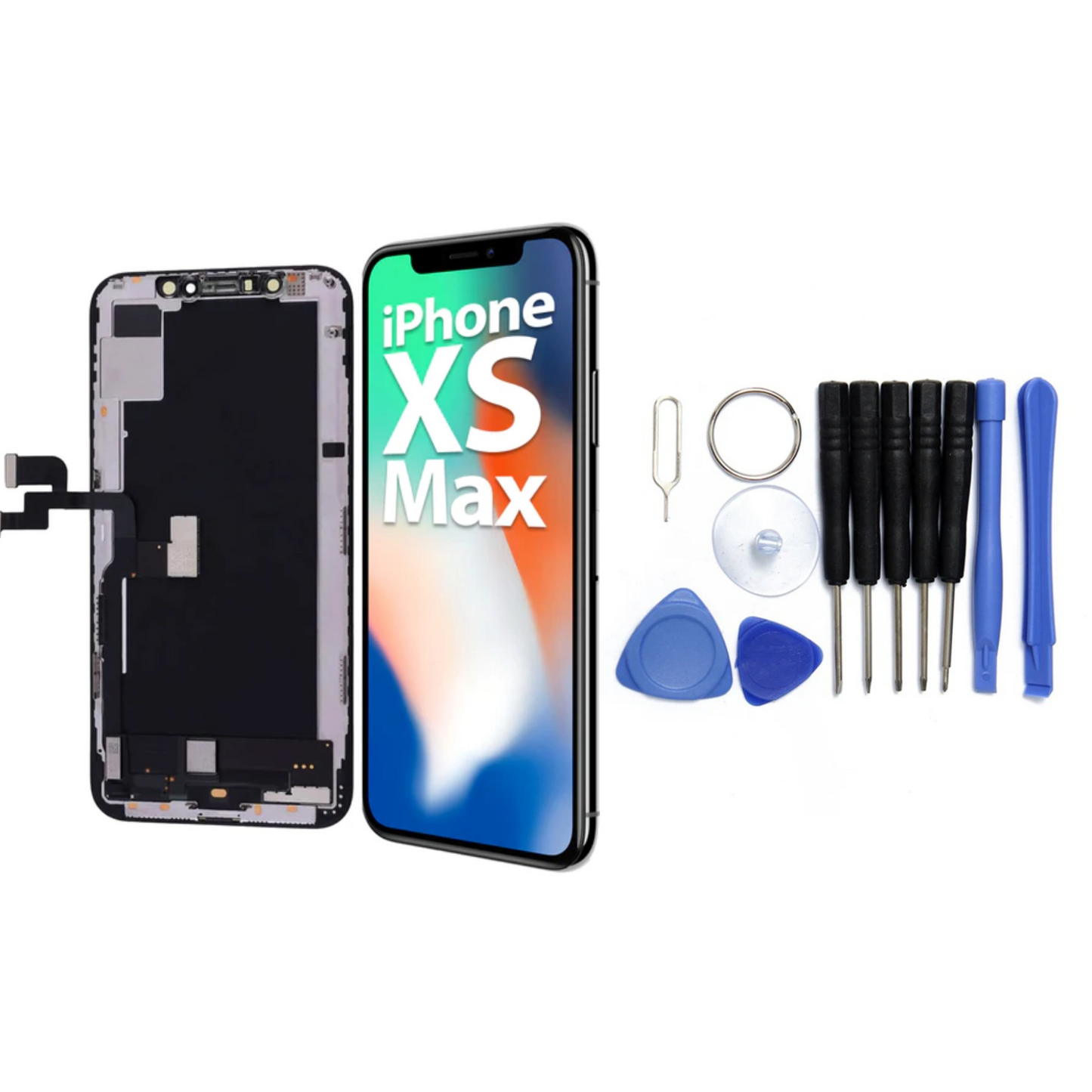 Display für iPhone Ersatzdisplay, Ersatzbildschirm mit 3D Touch, Digitizer & Rahmen – LCD/OLED Display für iPhone   für  16, 15, 14, 13, 12, 11, Pro & Pro Max, optional mit Werkzeugset